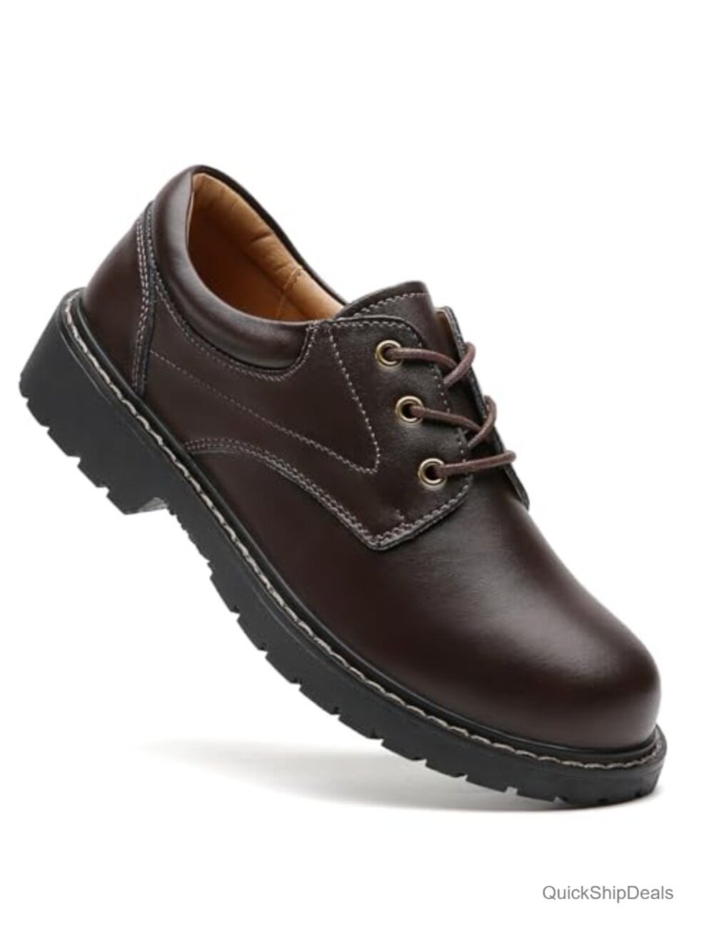 Women's Oxford Shoes Non-Slip Work Office Dressy Brogues Faux Leather